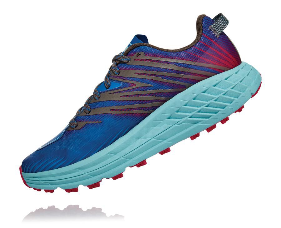 Zapatillas Trail Hoka One One Mujer - Speedgoat 4 - Azules - WIL294706